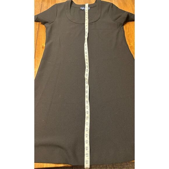 Susan Graver/Style Women's Short Sleeve Black Shift Dress Pullover Size Small - Picture 7 of 7